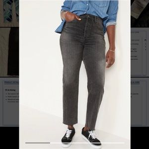 Old Navy Extra High-Waisted Straight Cutoffs 14P